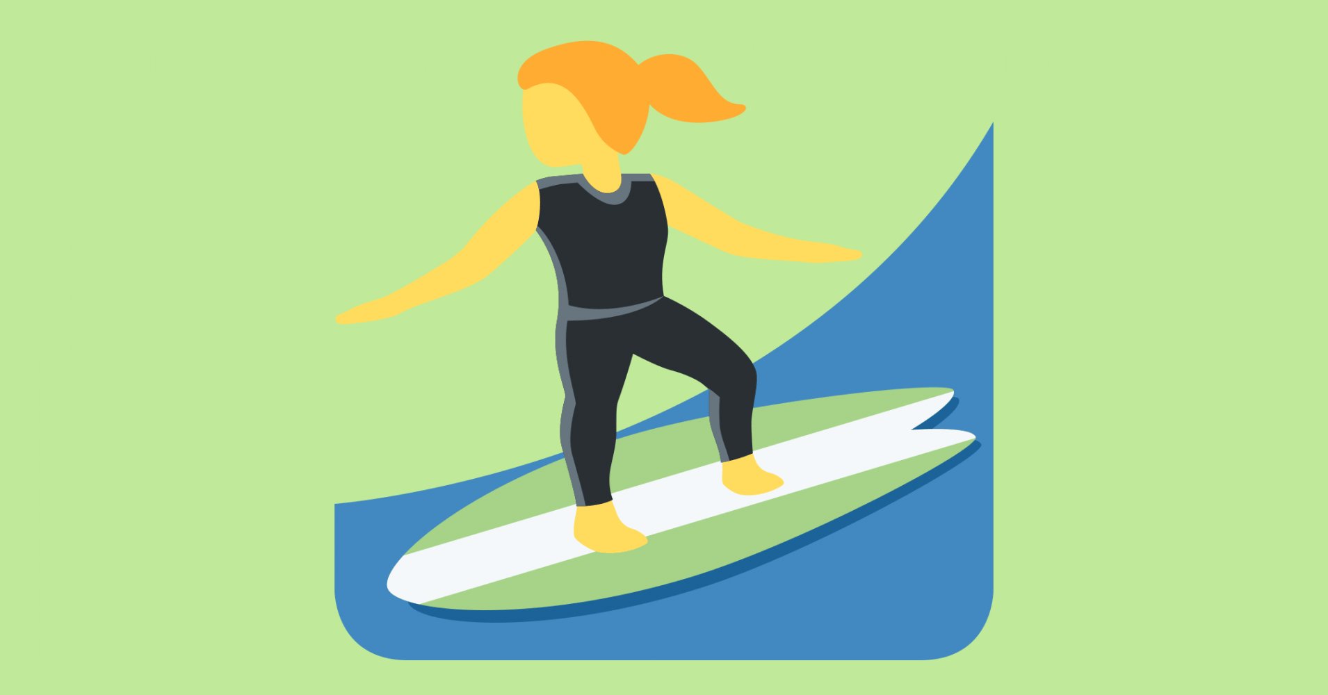 🏄‍♀️ Emoji de surf mujer Significado y Botón de Copiar y Pegar