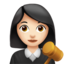 woman judge Emoji on Apple, iOS