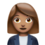 woman Emoji on Apple, iOS