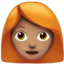 Emoji de mujer en Apple, iOS