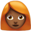 Emoji de mujer en Apple, iOS