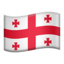 Emoji de bandera de Georgia en Apple, iOS