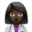 woman health worker Emoji on Apple, iOS