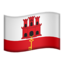 Emoji de bandera de Gibraltar en Apple, iOS