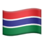 Emoji de bandera de Gambia en Apple, iOS