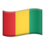 Emoji de bandera de Guinea en Apple, iOS