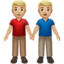 men holding hands Emoji on Apple, iOS