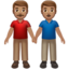 Emoji de hombres de la mano en Apple, iOS