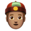 man Emoji on Apple, iOS