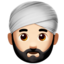 man wearing turban Emoji on Apple, iOS