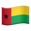 flag: Guinea-Bissau Emoji on Apple, iOS