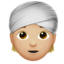 person wearing turban Emoji on Apple, iOS