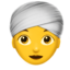 woman wearing turban Emoji on Apple, iOS