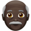 Emoji de hombre viejo en Apple, iOS