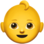 Emoji de bebé en Apple, iOS