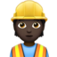 construction worker Emoji on Apple, iOS