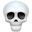 skull Emoji on Apple, iOS