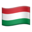 flag: Hungary Emoji on Apple, iOS