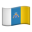 flag: Canary Islands Emoji on Apple, iOS