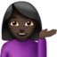 woman tipping hand Emoji on Apple, iOS