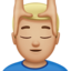 man getting massage Emoji on Apple, iOS