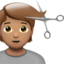 woman getting massage Emoji on Apple, iOS