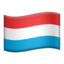 Emoji de bandera de Luxemburgo en Apple, iOS