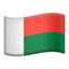 Emoji de bandera de Madagascar en Apple, iOS