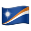 Emoji de bandera de Islas Marshall en Apple, iOS