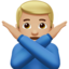 man gesturing NO Emoji on Apple, iOS