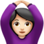 woman gesturing OK Emoji on Apple, iOS