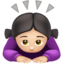 woman bowing Emoji on Apple, iOS