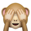 see-no-evil monkey Emoji on Apple, iOS