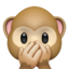 speak-no-evil monkey Emoji on Apple, iOS