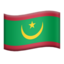 Emoji de bandera de Mauritania en Apple, iOS