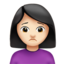 woman frowning Emoji on Apple, iOS