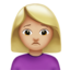 woman frowning Emoji on Apple, iOS