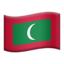 flag: Maldives Emoji on Apple, iOS