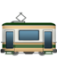 tram Emoji on Apple, iOS