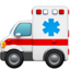 Emoji de ambulancia en Apple, iOS