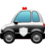 police car Emoji on Apple, iOS