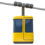 mountain cableway Emoji on Apple, iOS