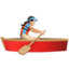 woman rowing boat Emoji on Apple, iOS