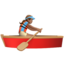 woman rowing boat Emoji on Apple, iOS