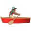 man rowing boat Emoji on Apple, iOS