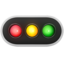 horizontal traffic light Emoji on Apple, iOS