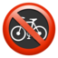 Emoji de prohibido bicicletas en Apple, iOS