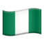 Emoji de bandera de Nigeria en Apple, iOS