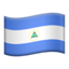 Emoji de bandera de Nicaragua en Apple, iOS