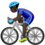 man biking Emoji on Apple, iOS